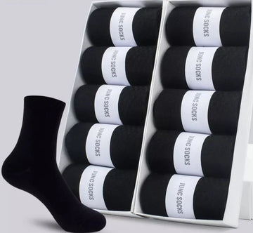 New Style Black Mens Cotton Socks for Office