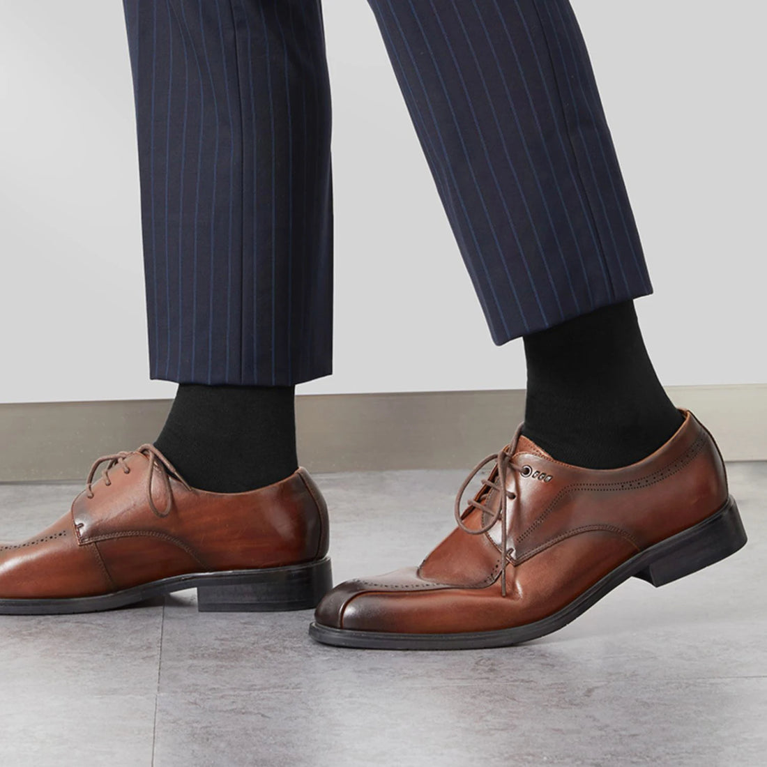 New Style Black Mens Cotton Socks for Office